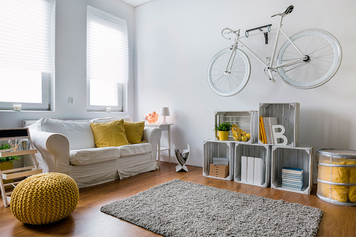 Saiba como usar sua bicicleta como item de decoração do seu apartamento