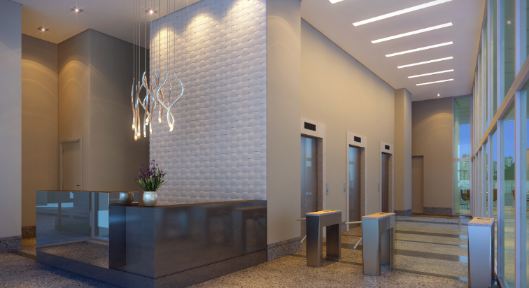 : Entrada do lobby do W Paulista Offices