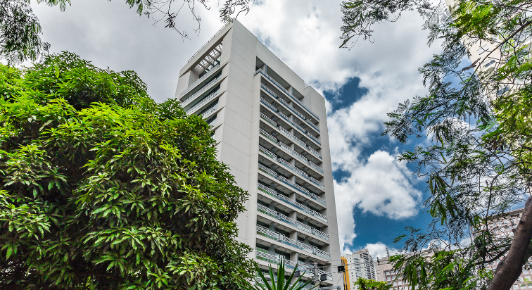 Foto da fachada externa do W Paulista Offices